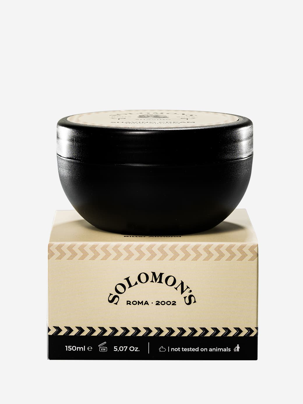 Solomon's Shaving Soap in crema mandorla amara
